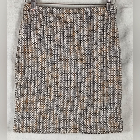 Jupe Free People Junior - Tweed Noir, Coupe Droite, Taille 3 (Excellent état)